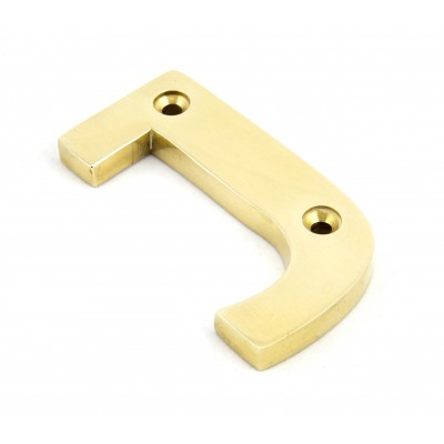 From The Anvil - Polished Brass Letter - J - 83801J