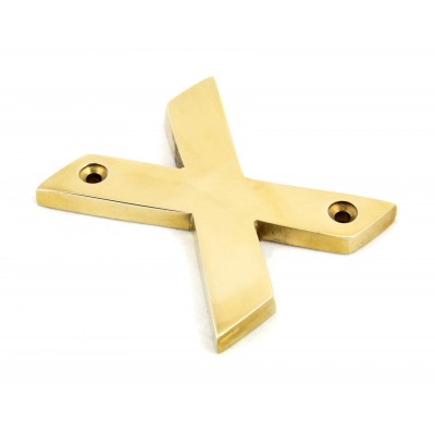 From The Anvil - Polished Brass Letter - X - 83801X