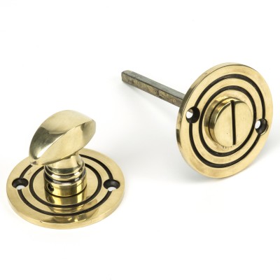 From The Anvil - Aged Brass Round Bathroom Thumbturn 83804