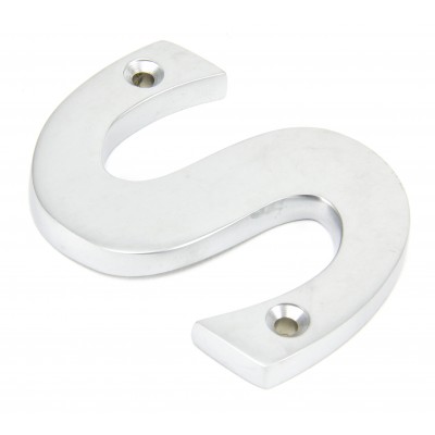 From The Anvil - Satin Chrome Letter - S - 83804S