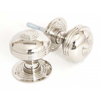 From The Anvil - Polished Nickel 63mm Prestbury Mortice/Rim Knob Set 83856