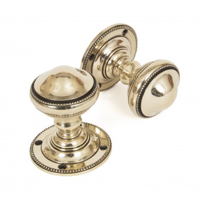 From The Anvil - Aged Brass Brockworth Mortice Knob Set 83862