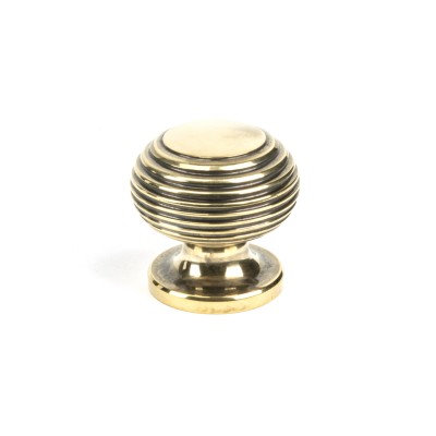 From The Anvil - Aged Brass Beehive Cabinet Knob - 30mm 83865