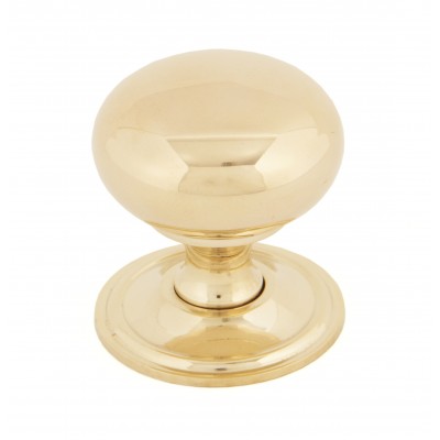 From The Anvil - Polished Brass Mushroom Cabinet Knob - 38mm 83877