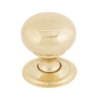 From The Anvil - Polished Brass Mushroom Cabinet Knob - 32mm 83883