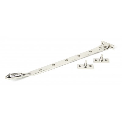 From The Anvil - Polished Nickel 12" Reeded Stay 83910