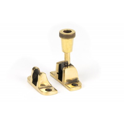 From The Anvil - Aged Brass Brompton Brighton Fastener (Radiused) 83930