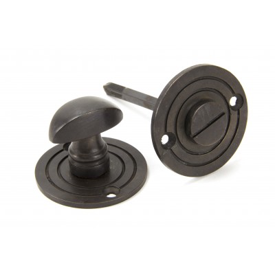 From The Anvil - Aged Bronze Round Bathroom Thumbturn 83958