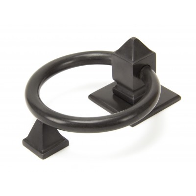From The Anvil - Aged Bronze Ring Door Knocker 83960