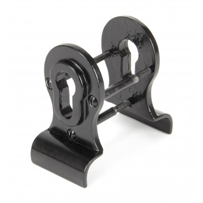 From The Anvil - Black 50mm Euro Door Pull (Back to Back fixings) 90039