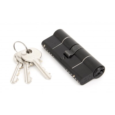 From The Anvil - Black 40/40 6-Pin Euro Double Cylinder 90229