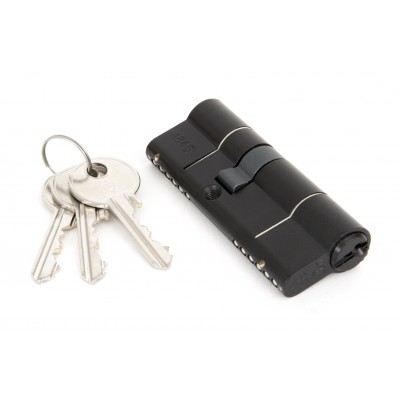 From The Anvil - Black 35/45 6-Pin Euro Double Cylinder 90230