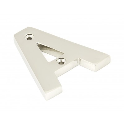 From The Anvil - Polished Nickel Letter - A - 90303A