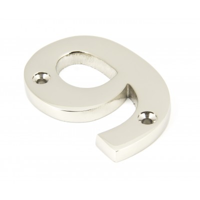 From The Anvil - Polished Nickel Numeral - 9 - 90319
