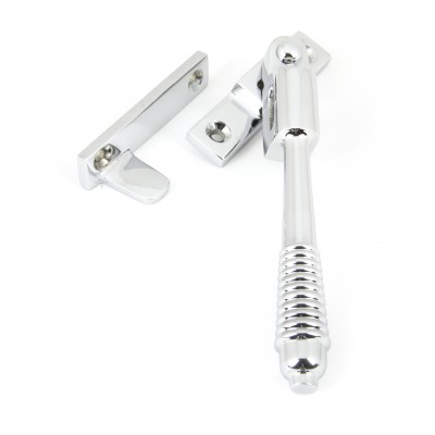 From The Anvil - Polished Chrome Night Vent Locking Reeded Fastener 90330