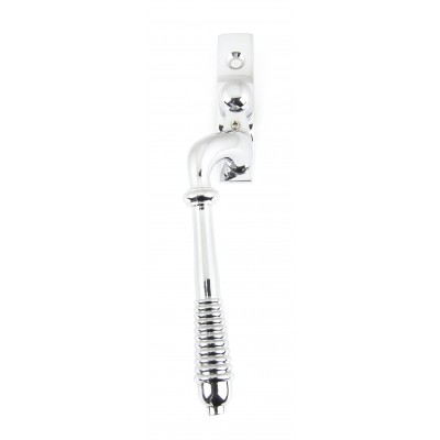 From The Anvil - Polished Chrome Reeded Espagnolette Fastener - Left Hand - 90332