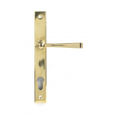 From The Anvil - Aged Brass Avon Slimline Lever Espagnolette Lock Set 90354