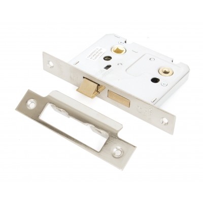From The Anvil - Nickel 3" Bathroom Mortice Lock 91086