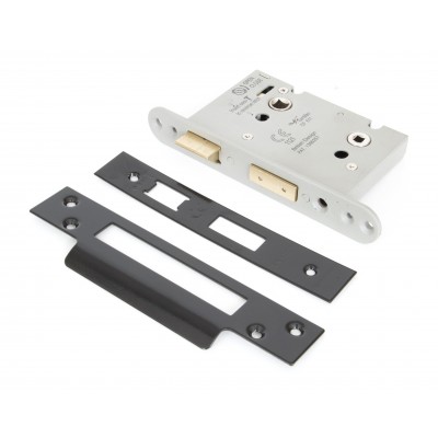 From The Anvil - Black 3" Heavy Duty Bathroom Mortice Lock 91108
