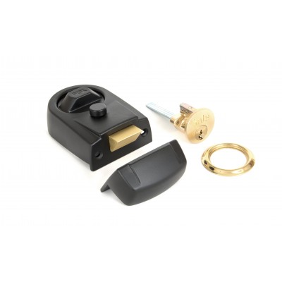 From The Anvil - Black Modern Case Night Latch 91118