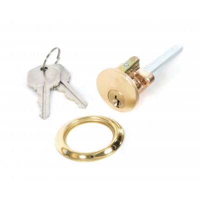 From The Anvil - Polished Brass Rim Cylinder KA 91119
