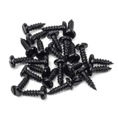 From The Anvil - Black 8 x 1/2" Round Head Screws (25) 91163