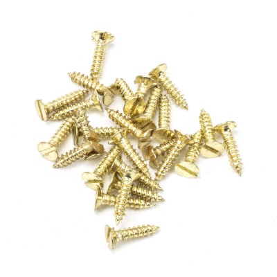 From The Anvil - Polished Brass SS 4 x 1/2" Countersunk Screws (25) 91258