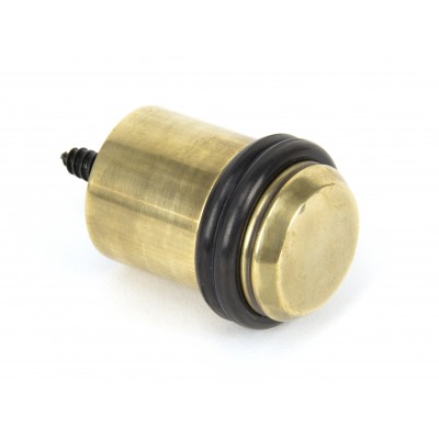 From The Anvil - Aged Brass Floor Mounted Door Stop 91514