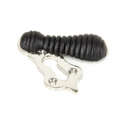 From The Anvil - Ebony & Polished Nickel Beehive Escutcheon 91533