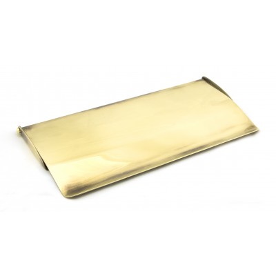 From The Anvil - Aged Brass Small Letter Plate Cover 91882