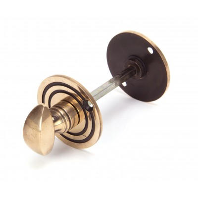 From The Anvil - Polished Bronze Round Bathroom Thumbturn 91930