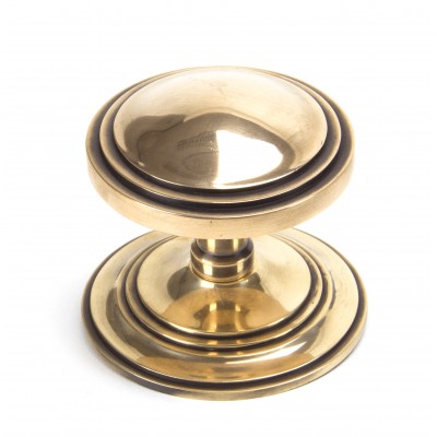 From The Anvil - Polished Bronze Art Deco Centre Door Knob 91946