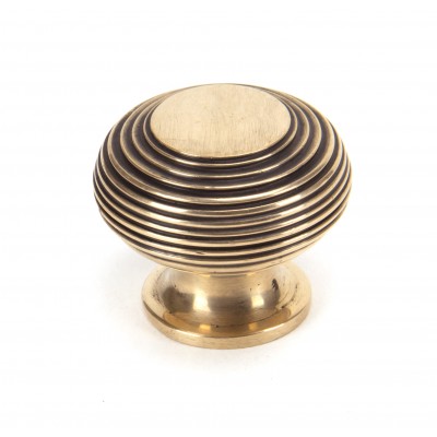 From The Anvil - Polished Bronze Beehive Cabinet Knob - 40mm 91947