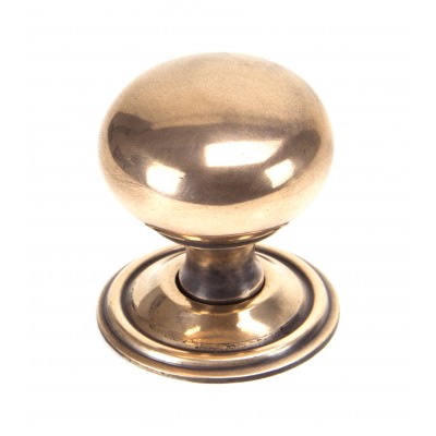 From The Anvil - Polished Bronze Mushroom Cabinet Knob - 38mm 91949