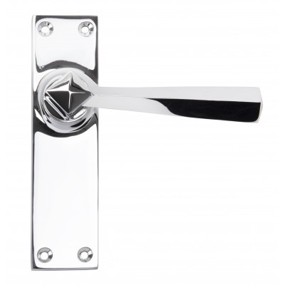 From The Anvil - Polished Chrome Straight Lever Latch Set 91969