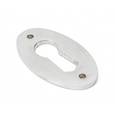 From The Anvil - Satin Chrome Oval Escutcheon 91985