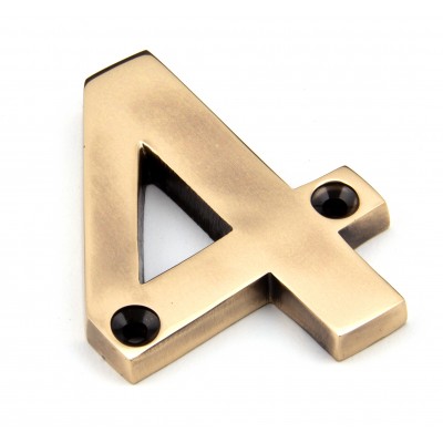 From The Anvil - Polished Bronze Numeral - 4 - 92024