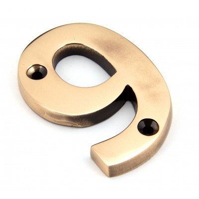 From The Anvil - Polished Bronze Numeral - 9 - 92029