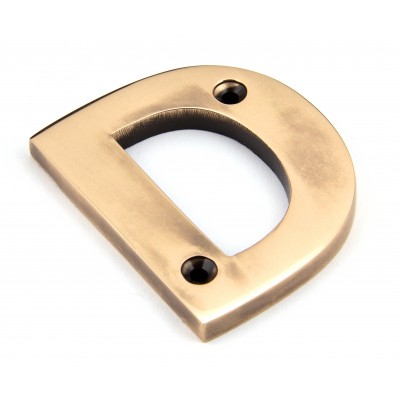 From The Anvil - Polished Bronze Letter - D - 92031D