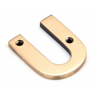 From The Anvil - Polished Bronze Letter - U - 92031U