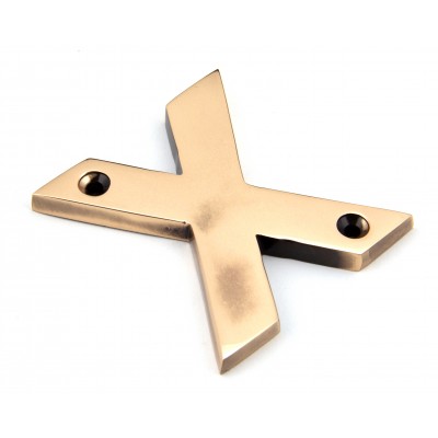 From The Anvil - Polished Bronze Letter - X - 92031X