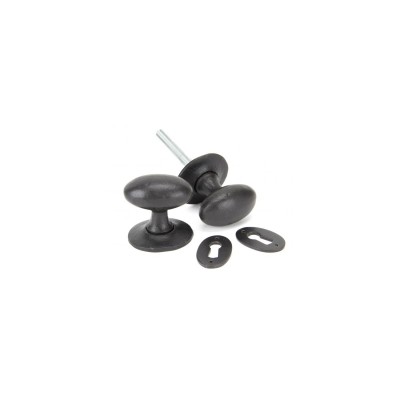 From The Anvil - External Beeswax Oval Mortice/Rim Door Knob Set 92065