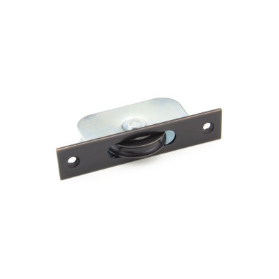 From The Anvil - Aged Bronze Square Ended Sash Pulley 75kg 92134