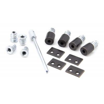 From The Anvil - Aged Bronze Secure Stops (Pack of 4) 92135