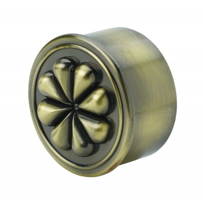 Richard Burbidge RHR04AB Handrail End Cap - Petal Antique Brass 54mm