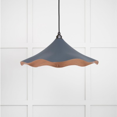 From The Anvil - Smooth Copper Flora Pendant in Slate 49729SSL