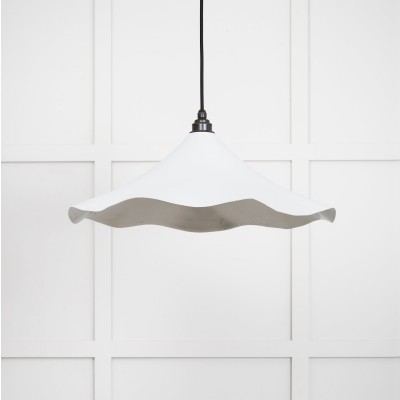From The Anvil - Smooth Nickel Flora Pendant in Flock 49730SF