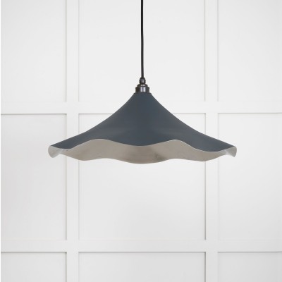 From The Anvil - Smooth Nickel Flora Pendant in Soot 49730SSO