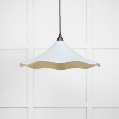 From The Anvil - Smooth Brass Flora Pendant in Birch 49731SBI
