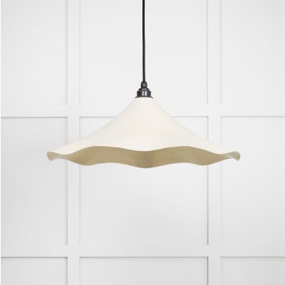 From The Anvil - Smooth Brass Flora Pendant in Teasel 49731STE